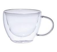 Set de 2 déjeuners de 38 rô double paroi en verre borosilicate
