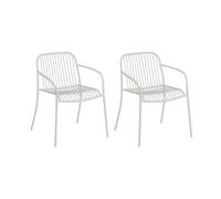 Set de 2 fauteuil de jardin Yua Wire WxHxD 60x77x60cm