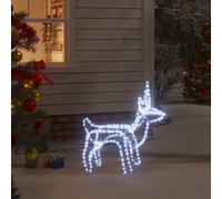 Set de 2 figurines de rennes de Noël avec lumières LED vidaXL vidaXL