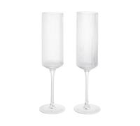 Set de 2 flûtes à champagne Ripple H x Ø 22,6x6cm