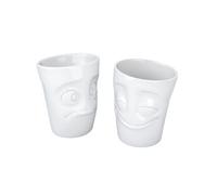 Set de 2 Gobelets Joyeux et Perplexe en porcelaine