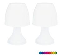 SET DE 2 LAMPES DE TABLE LED SANS FIL AVEC CHANGEMENT DE COULEUR RGB H.27CM