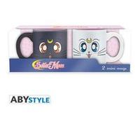 Set de 2 mini mugs ABYstyle Sailor Moon Luna et Artemis 110 ml G