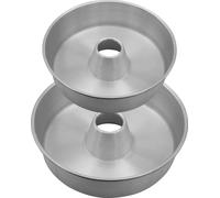 Set de 2 Moules à Gâteau Savarin Rond en Aluminium Antiadhésif Diamètre 24 & 28 cm - Moules de Cuisine Offre