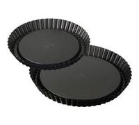 Set de 2 moules à tarte renversée 22 cm et 28 cm Dr Oetker tradition Noir G