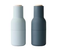 Set de 2 moulins Bottle Grinder couvercle hêtre H 20,5cm / Ø 8cm