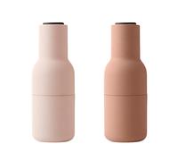 Set de 2 moulins Bottle Grinder couvercle noyer H 20,5cm / Ø 8cm