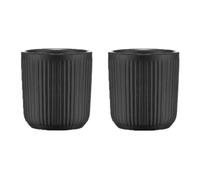 Set De 2 Mugs Douro Double Paroi - Porcelaine Noire - 10 odum