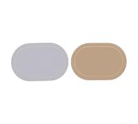 Set de 2 Napperons Ovales Synthétique Antidérapants Set de 2 | synthétique , double face antidérapant, épaisseur 2mm, protège la table, design ovale élégant