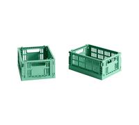 HAY HAY Colour Crate Mini 13x17 cm. lot de 2 Dark mint