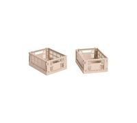 HAY HAY Colour Crate Mini 13x17 cm. lot de 2 Powder