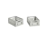 HAY HAY Colour Crate Mini 13x17 cm. lot de 2 Grey