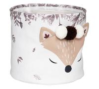 Atmosphera – Lot de 2 paniers enfant Renard D22/30 cm Blanc