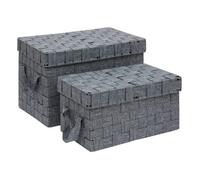 Set de 2 paniers Lise gris - 5 five simply smart
