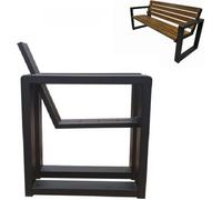 Set de 2 pcs. Pieds de banc Patins de banc Châssis de banc Banc de jardin Pieds avec dossier