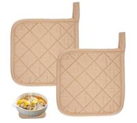 Set de 2 Pièces Manique pour Four à Micro, 18x18 cm Maniques de Protection