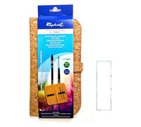 Set de 2 Pinceaux Softaqua, Série 805, Série 845 et Étui Liège + 1 Carte