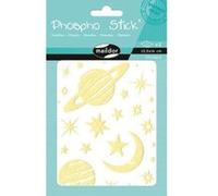 Phospho' Stick, Sach 2 pl 10,5x16cm, Planètes - Jaune fluo