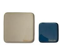 Set de 2 plateaux évasion métal - Amadeus - Crème / Ivoire - Métal Beige G