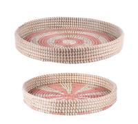 Set de 2 plateaux jonc mer