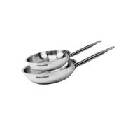 Set de 2 poêles 24 et 28 cm en inox Fackelmann Eterna