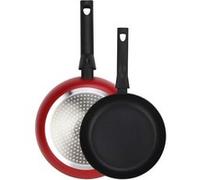 Set De 2 Poêles À Frire Induction 20-24cm Aluminium 3 Mm, Antiadhésif Sans Pfoa, , Rouge, Fagor, Nela Rouge