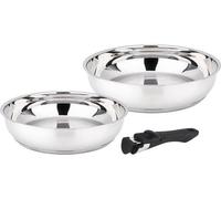 Set de 2 Poêles BAUMALU Comète - 24 et 28 cm - Manche Amovible