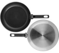 Set de 2 poêles COSY & TRENDY Elegance 24 et 28 cm, Aluminium recyclé, Revêtement céramique sans PFAS, Tous feux dont induction, Noir