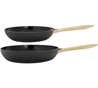 Set de 2 poêles Cosy & Trendy Elegance 24 et 28 cm, Noir, Aluminium recy ntiadhésif céramique sans , Tous feux dont induction