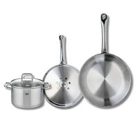 Set de 2 Poêles de cuisson 24 et 28 cm et 1 faitout 16 cm Elo Profi Citrin
