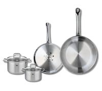 Set de 2 Poêles de cuisson 24 et 28 cm et 2 faitouts 12 et 14 cm Elo Profi Citrin