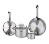 Set de 2 Poêles de cuisson 24 et 28 cm et 2 faitouts 12 et 20 cm Elo Profi Citrin
