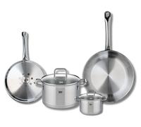 Set de 2 Poêles de cuisson 24 et 28 cm et 2 faitouts 12 et 20 cm Elo Profi Citrin