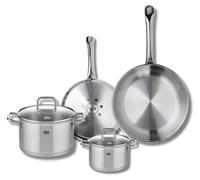 Set de 2 Poêles de cuisson 24 et 28 cm et 2 faitouts 14 et 20 cm Elo Profi Citrin