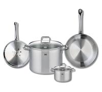 Set de 2 Poêles de cuisson 24 et 28 cm et 2 faitouts 14 et 26 cm Elo Profi Citrin