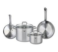 Set de 2 Poêles de cuisson 24 et 28 cm et 2 faitouts 20 et 26 cm Elo Profi Citrin