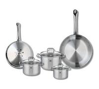 Set de 2 Poêles de cuisson 24 et 28 cm et 3 faitouts 12, 14 et 16 cm Elo Profi Citrin