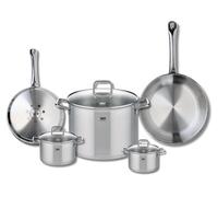 Set de 2 Poêles de cuisson 24 et 28 cm et 3 faitouts 12, 14 et 26 cm Elo Profi Citrin