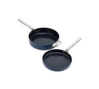 Set de 2 Poêles en aluminium revêtu Space 24 et 28 cm et séparateur protecteur Joseph Joseph