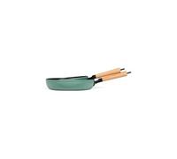 Set de 2 poêles poignées bois MEP134V Vert