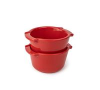 Set de 2 ramequins en céramique 11 cm Appolia rouge Peugeot