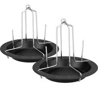 Set de 2 rôtissoires à poulet, support à poulet, rôtissoire, gril à poulet, rôtissoire à volaille