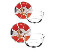 Set de 2 saladiers en verre Kristall 19 et 21 cm Ibili