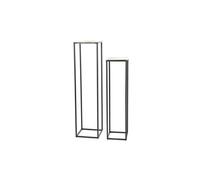 Set de 2 sellettes aluminium gold - - Or - Fonte