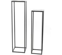 Set de 2 sellettes aluminium silver - Amadeus - Argent - Fonte Argent G