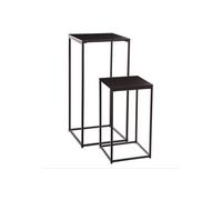 Lot de 2 selettes en métal Noir - Atmosphera
