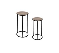 Set de 2 sellettes rondes or 41 et 33 cm - - Or - Métal