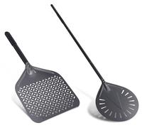Set de 2 spatules à pizza, 30 cm, en aluminium, perforées
