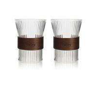 Tasse Karl 250 ml en verre borosilicate transparent- Lot de 2 OGO