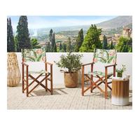 Set de 2 toiles de rechange pour chaises motif flamant rose CINE